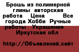 Брошь из полимерной глины, авторская работа. › Цена ­ 900 - Все города Хобби. Ручные работы » Украшения   . Иркутская обл.